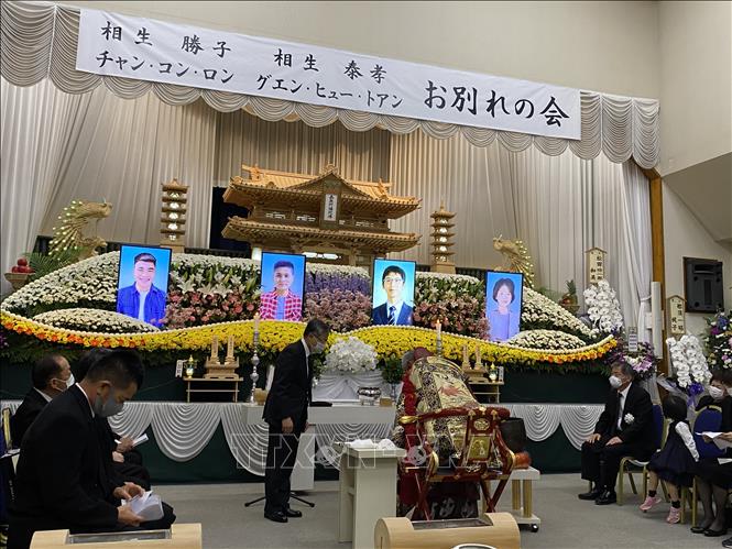 Funeral service for two Vietnamese victims in landslide in Japan